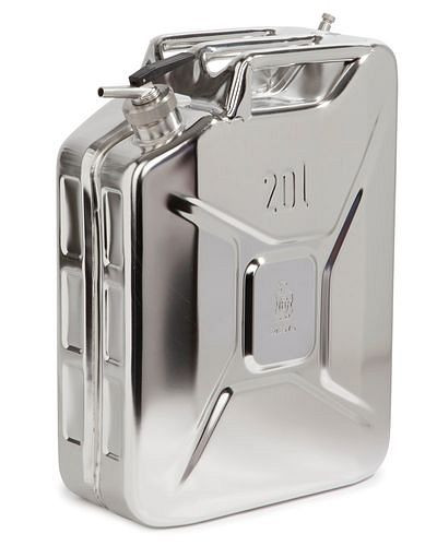 Bidon en acier inoxydable DENIOS avec robinet de dosage fin, volume de 20 litres, 117-344
