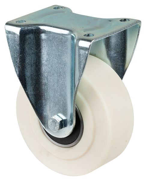 Roulette robuste BS Wheels, roulette fixe, largeur de roue 55 mm, Ø roue 150 mm, capacité de charge 1000 kg, polyamide moulé, roulement à billes, L610.B16.150