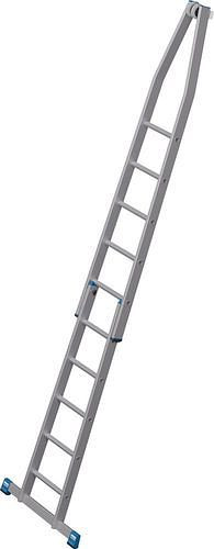 Échelle à rallonge Krause en aluminium, jeu de 2 pièces, 10 échelons, 307667