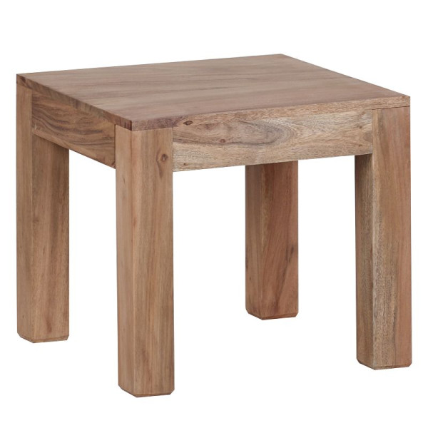 Table basse Wohnling en bois d'acacia massif 45 cm de large, WL1.446