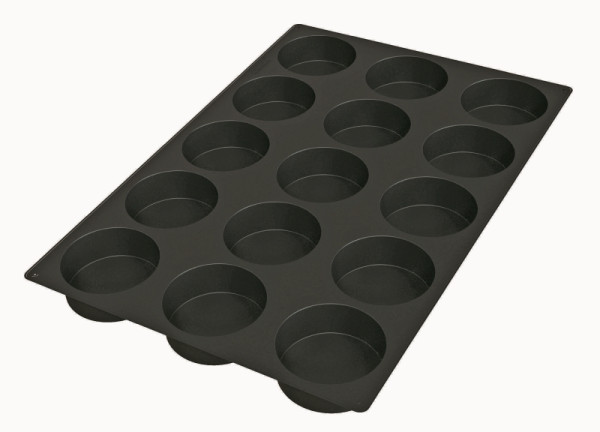 Moule à pâtisserie en silicone Schneider 600 x 400 mm biscuit, 15 x 341 ml, Ø 105 mm, hauteur 40 mm, 115345