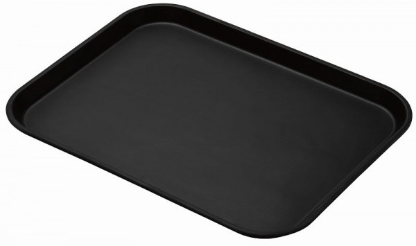 Cambro Camtread Plateau, Rectangle Low Pro, 32,5 x 53 cm, Noir, Lot de 12, 3253CT110