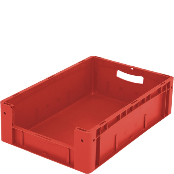 BITO Euro bac gerbable XL set /XL 64174 600x400x170 rouge, ouverture pour retrait d'étiquette sur le devant, C0290-0037
