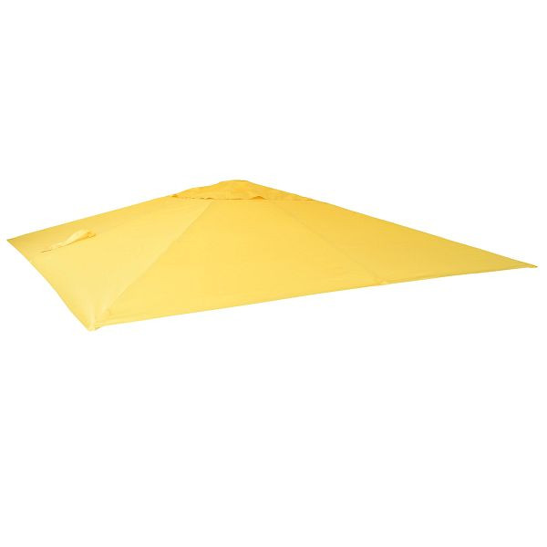 Housse de rechange Mendler pour parasol de luxe HWC-A96, housse de parasol, 3,5x3,5m (Ø4,95m) polyester 4kg, jaune, 76905