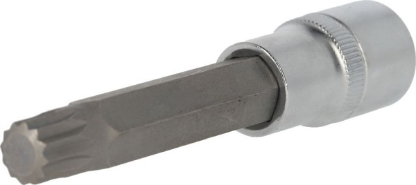 Brilliant Tools Douille multi-dents 1/2", 100 mm de long, M12, BT022945