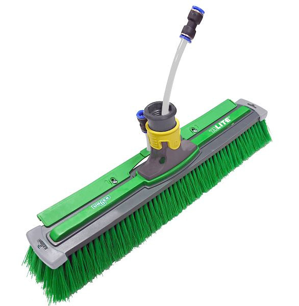 Brosse électrique UNGER nLITE complète, 42cm, poils fendus (vert), NFK41