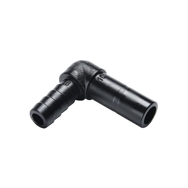 temporisateur B-WDSrT-10-6-KU-H2O, double bouchon coudé réduit d'un côté avec buse, en plastique, pour eau, UE : 5 pièces, 03080400