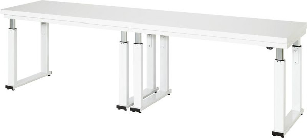 Etabli RAU série adlatus 600, L3000 x P700 x H740-1140 mm, plan de travail avec revêtement en stratifié dur (HPL), épaisseur 40 mm, 08-WB-300-070-H