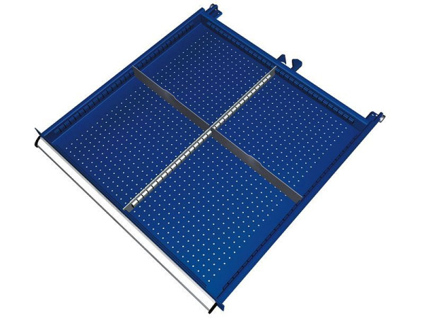 Kit de matériel de séparation KLW pour tiroirs hauteur 50 mm dans armoire SGB, taille d'armoire 725 x 750 mm L x P, SGB-B01-032