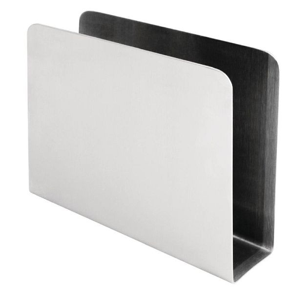 Porte-serviettes carré OLYMPIA en acier inoxydable, CL337