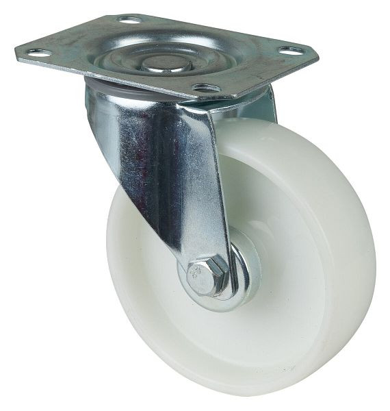 Rouleau de transport BS rollers, largeur de roue 37 mm, Ø roue 108 mm, capacité de charge 125 kg, bande de roulement/corps de roue en plastique, roulement à rouleaux, lot de 4, L400.B10.108