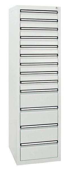 armoire à tiroirs émoussés série STS 410, RAL 7035/7035, 13 tiroirs (9x100, 4x200 mm), 7105807