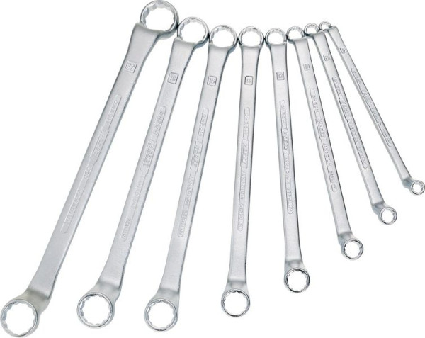 Jeu de clés polygonales doubles Hazet, profil double hexagone externe, 6 x 7 - 27 x 32, nombre d'outils : 12, 630/12