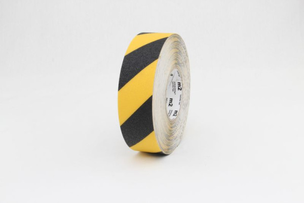 m2 Easy Clean revêtement antidérapant noir/jaune rouleau 50mmx18,3m, M3WR050183
