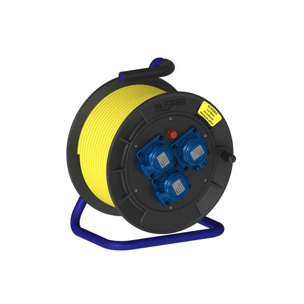 ELSPRO Vollgummi-Leitungsroller Baureihe LRX 230V 3xSCH-WD 50m 2,5mm², 4X00064/S01