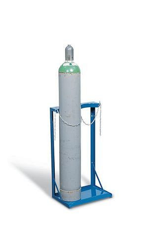 Support pour bouteille de gaz DENIOS pour 2 bouteilles (Ø 230 mm), pour montage mural, 115-873