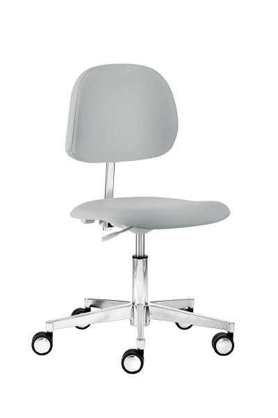 Siège de travail pivotant Mayer Sitzmöbel , assise et dossier rembourrés, gris cristal, 1293_30584