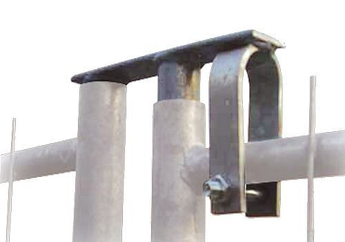 Joint tournant DENIOS (connecteur de porte) pour éléments de clôture de chantier comme porte, 249-344