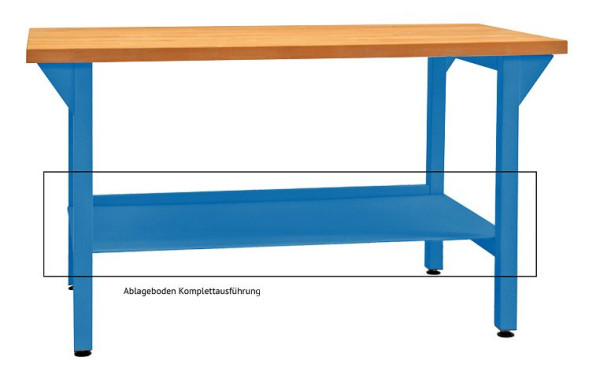 Etagère ADB, L 1750 x profondeur 350 mm, bleu clair, 23049