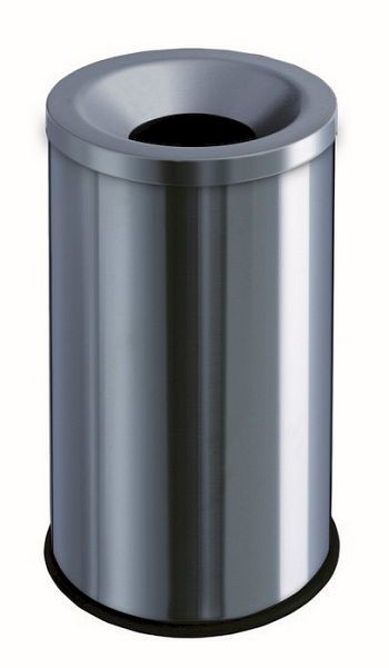 Orgavente GRISU, poubelle de sécurité en acier inoxydable brossé, H x Ø 585x335 mm, 50L, 770010