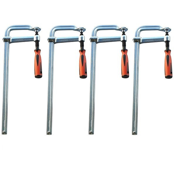 Serre-joint à vis professionnel tout acier VaGo-Tools 200 x 120 mm serre-joints de table, UE : 4 pièces, 260-200x4_pv
