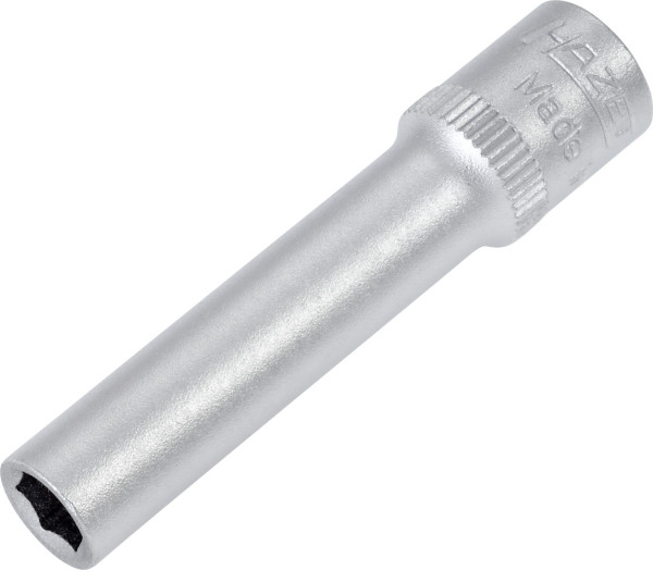 Embout pour clé à douille Hazet, hexagonal, carré creux 6,3 mm (1/4 pouce), 5,5 mm, version longue avec moletage, 850LG-5.5