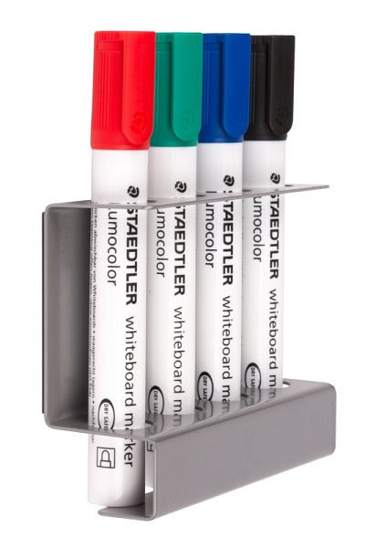 Support Eichner pour stylos tableau blanc, magnétique, LxHxP 120 x 90 x 40 mm, pour stylos d'un diamètre d'environ 18 mm, 9225-01011