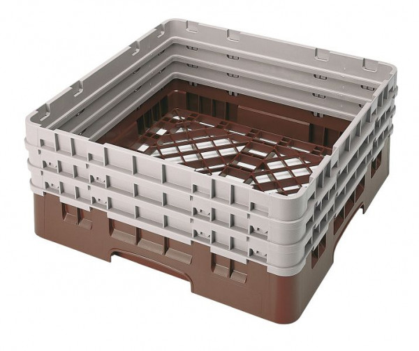 Panier de rinçage Cambro Panier de base Camrack® avec 3 rallonges, Couleur : Marron, BR712167