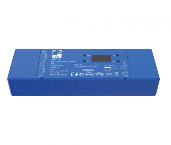 rutec Projekt DALI - actionneur DT8 2,3 ou 4 canaux / 1 adresse, DALI - actionneur DT8 240W / 12V 480W / 24V multicolore, PHZ718