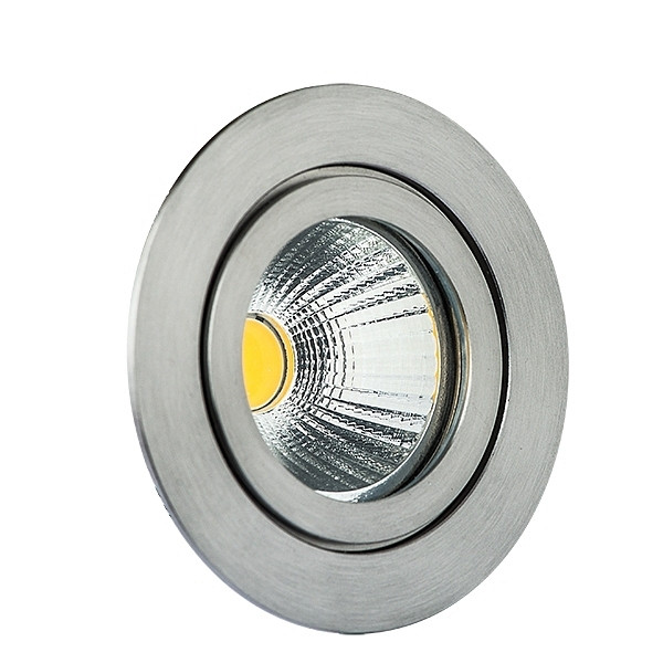rutec Projekt CIRDAN COB LED - spot encastrable rigide, rond, 350mA, 8W, IP55, 3000K, CRI80 - V4A, PEG69V4AWWOK