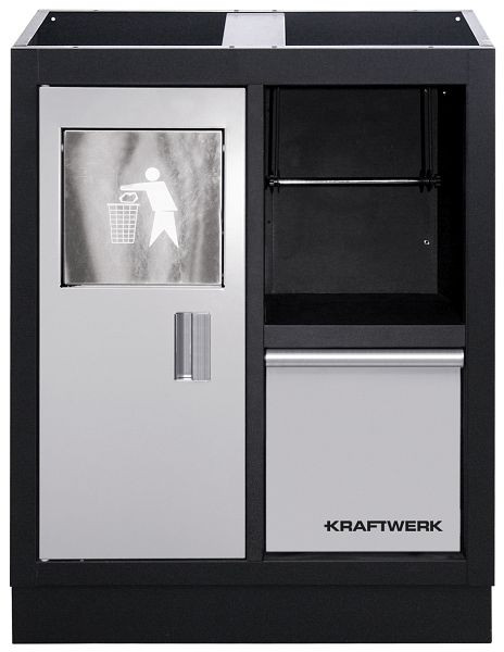 Meuble bas Kraftwerk avec poubelle / porte-papier, 3964-11