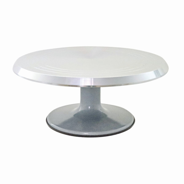 Plat à gâteau en aluminium Schneider, rotatif, fond en silicone avec fonction antidérapante, 154018