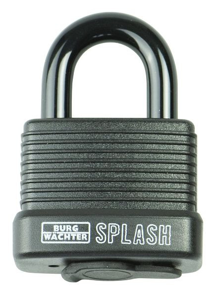 BURG-WÄCHTER Cadenas à cylindre Splash 470 45 Noir SB, 2 x clés, HxLxP (extérieur) : 69 x 48,8 x 27 mm, UE : 5 pièces, 39981