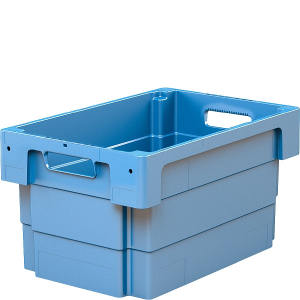 Bac empilable et emboîtable BITO DSB /DSB64321 600x400x320 bleu, poignée, C0501-0001