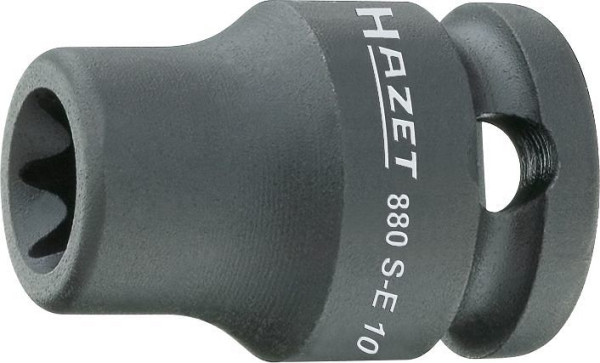 Impact Hazet, douille tournevis machine, TORX®, carré creux 10 mm (3/8 pouce), profil extérieur TORX®, E14, 880S-E14