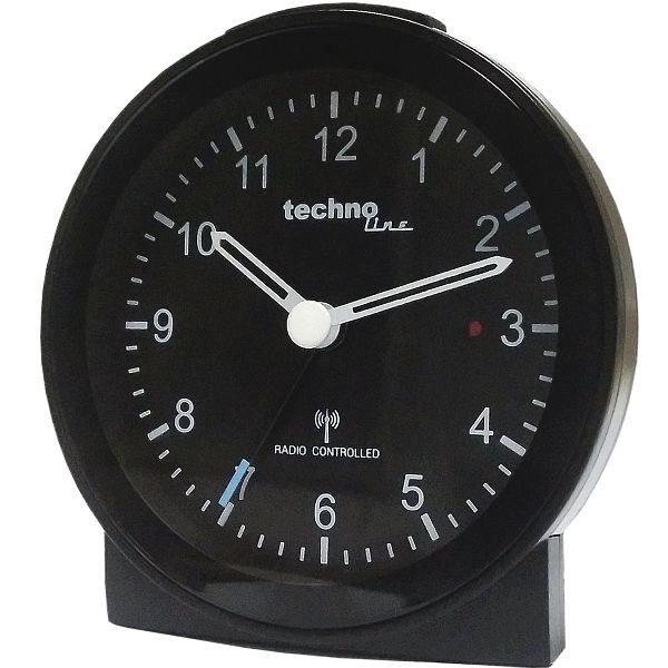 Réveil radio-piloté Technoline, horloge radio-pilotée DCF-77, dimensions : 80 x 83 x 30 mm, WT 768