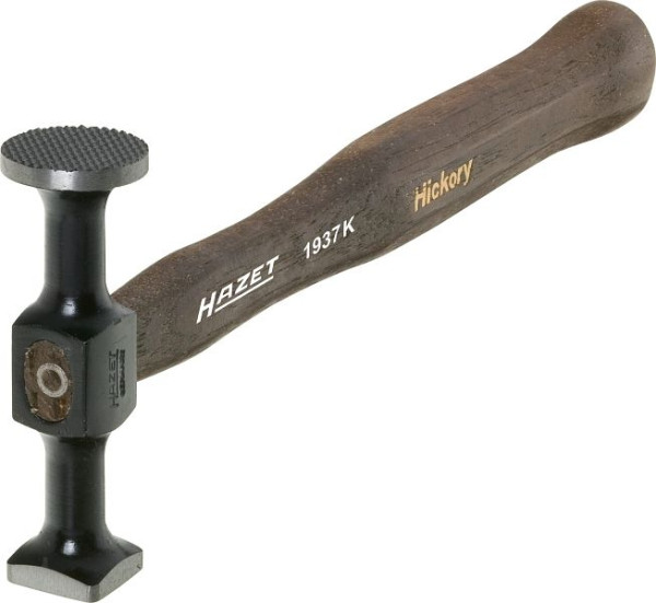 Marteau à bosser Hazet, marteau de serrage et de finition, 103 mm, face ronde, finement équarri, fraisé, manche HICKORY, 1937K