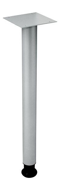 Pied d'appui Hammerbacher rond argenté, diamètre : 60 mm, VSTFH/S