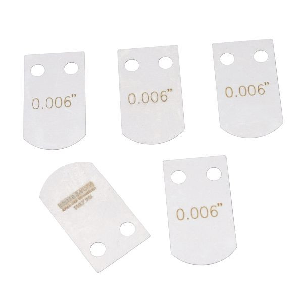 Plaques de jauge d'épaisseur de valve Stahlmaxx, 0,006", pour Porsche, 5 pièces, XXL-118795