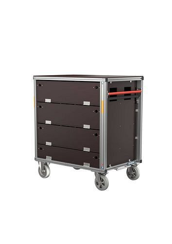 Conteneur roulant DENIOS, appareil respiratoire et flacons de remplacement, 305166