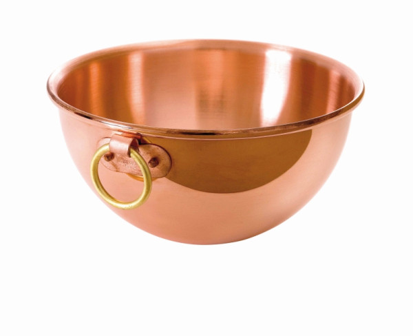 Bol Schneider en cuivre-blanc d'oeuf avec anneaux de suspension, 350 mm, 12,0 litres, 170110