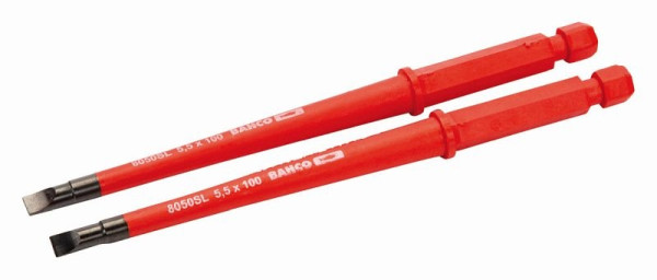 Bahco 2 lames interchangeables étroites, isolées, fendues, 1 x 5,5 mm, 8050SL-2P