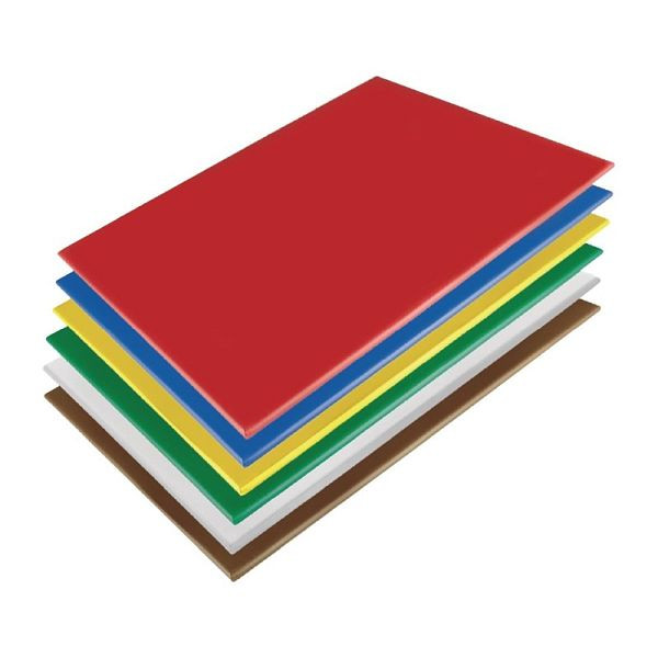 Planche à découper extra épaisse Hygiplas LDPE vert 600x450x20mm, HC876