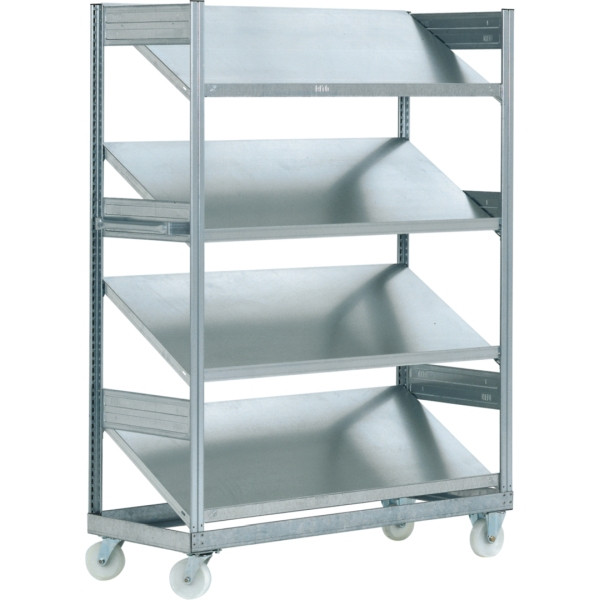 BITO chariot à étagères SR sans conteneur 1815x1368x533 galvanisé set, 15182