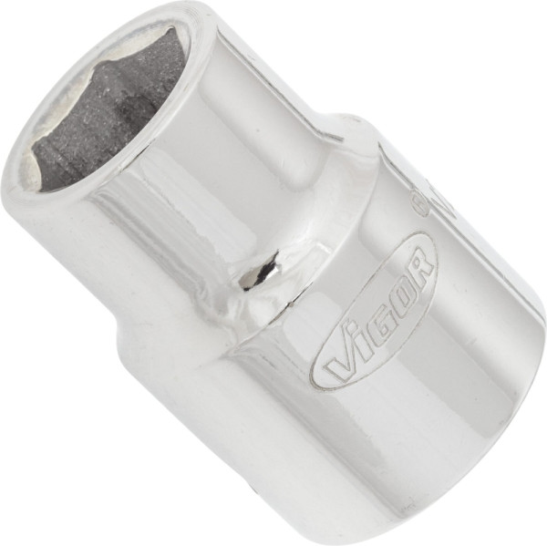Insert de clé à douille VIGOR, carré creux 20 mm (3/4 pouce), profil à six pans extérieurs, 19 mm, V2323N