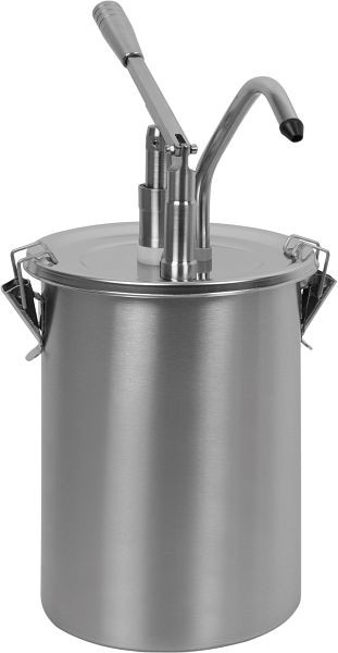 Distributeur de sauce Saro modèle PD-001, acier inoxydable, chrome, 421-1000