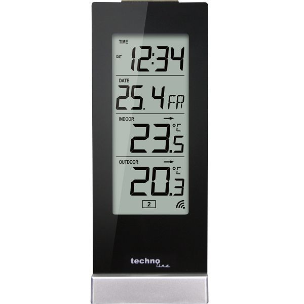 Station de température Technoline, dimensions : 64 x 165 x 45 mm, WS 9767