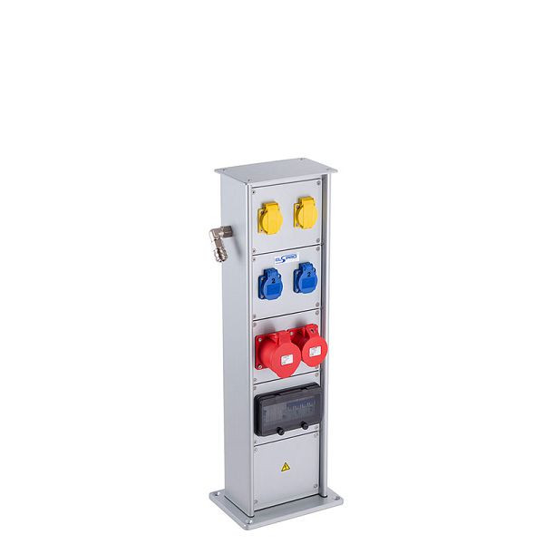 ELSPRO Aluminium-Energiesäule ALPEN, modular, Typ B 757 mm hoch, 6AM593B001