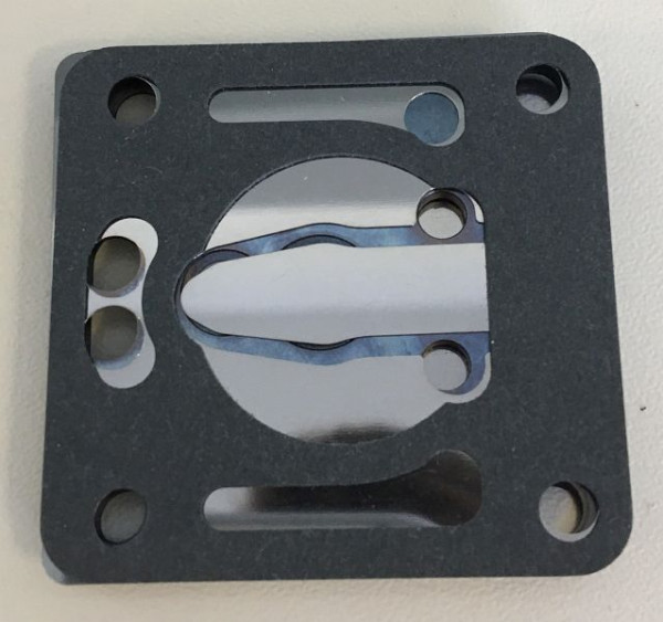 Plaque de valve ELMAG, avec joints pour Airbursh P20, 9100066