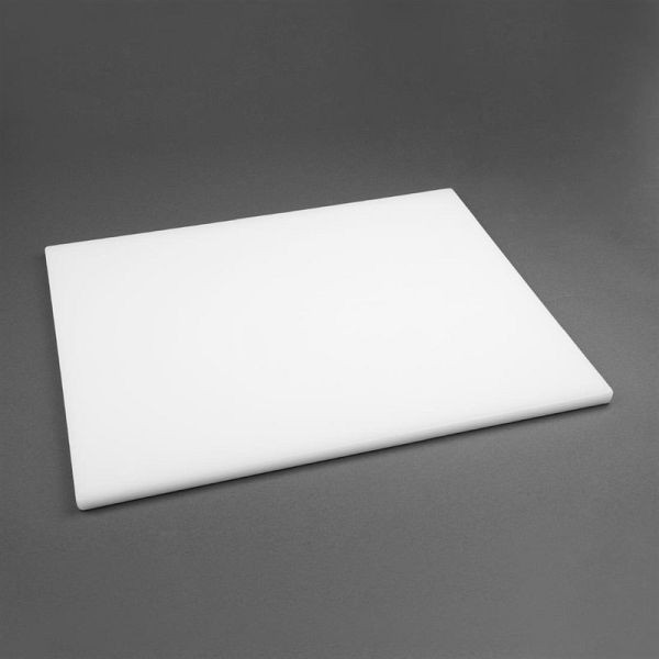 Planche à découper extra épaisse Hygiplas LDPE jaune 600x450x20mm, HC884